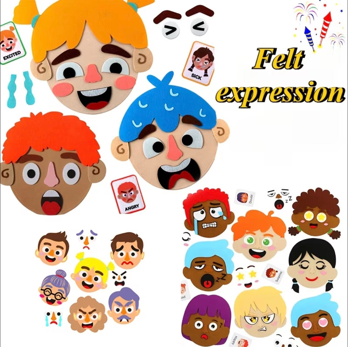 Felt Emotions Kit for Kids